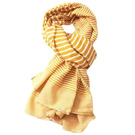 Purple Possum® Yellow Striped Scarf Ladies Stripy Stripes Wrap Large Shawl Womens Oversized Scarf