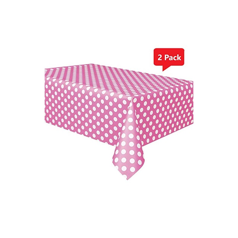 FVLFIL XPIWHTOW Royal7 2 Pack Hot Pink Polka Dot Plastic