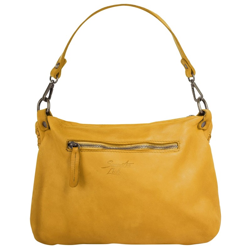 Samantha Look Women's Real Leather Shoulder Bag, Made in Italy,