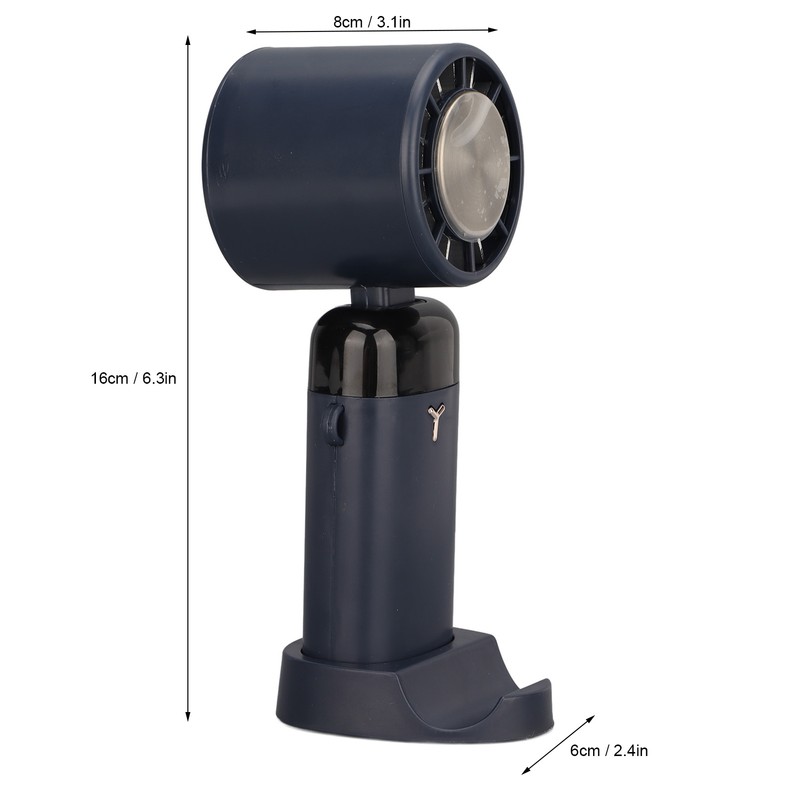 Handheld Fan Quiet Foldable Brushless Motor Digital Display 3600mah 3