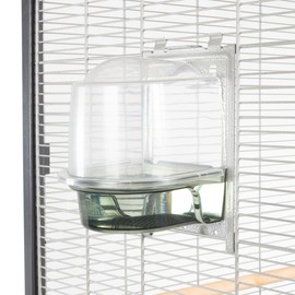 Montana Cages Bath Door for the Casa & Villa Casa Series - Platinum | Adaptor for Montana Bathhouse