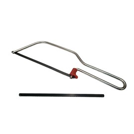 FAST WORLD SHOPPING ® Arc Hand Saw with 150mm Blade for Ferrous Materials, Interchangeable Blade for Materials Such as Wood, Plastic, Plasterboard