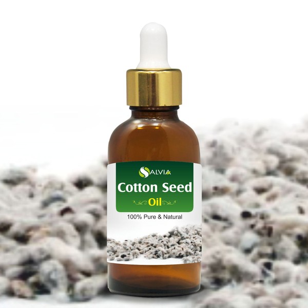 Cotton Seed (Gossypium Herbaceum) Oil 100% Pure & Natural Undiluted Uncut Carrier Oil | Use for Aromatherapy | Therapeutic Grade - 30ml with Dropper
