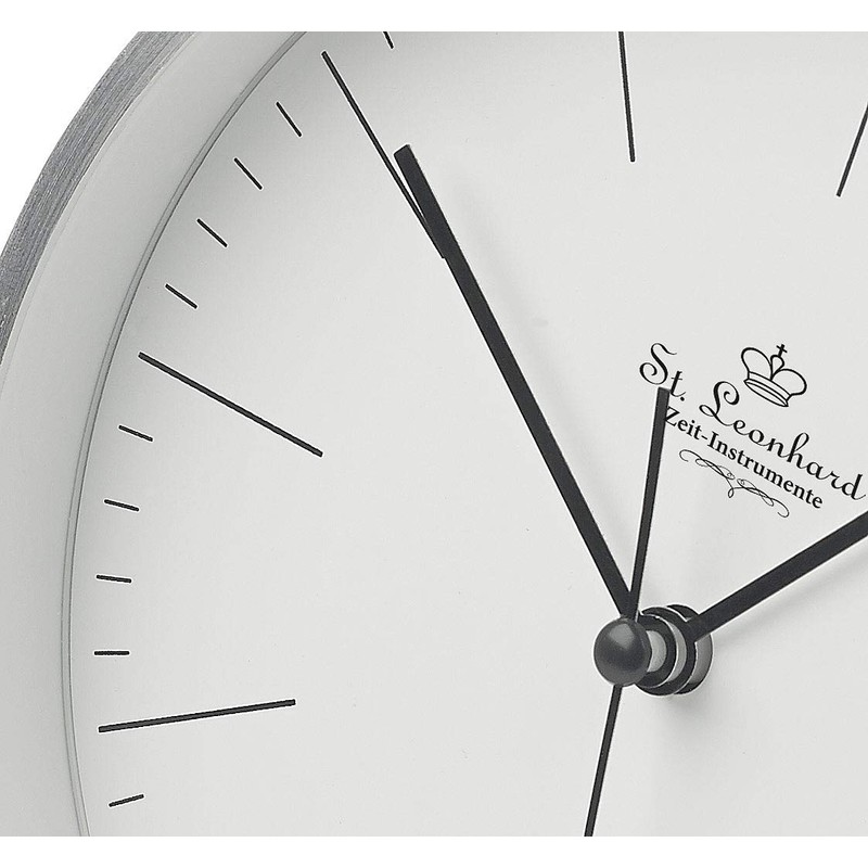 St. Leonhard Modern Aluminium Table & Wall Clock with Quartz