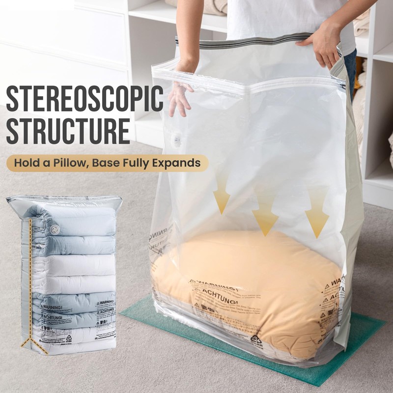 TAILI 10 Pack Vacuum Storage Bags, Jumbo Cube Space Saver