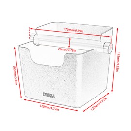 DIBTSA Knock Box Espresso, Stainless Steel Knock Box for Coffee Grounds, with Removable Rubber Bar and Anti-slip Pad, Large, Silver