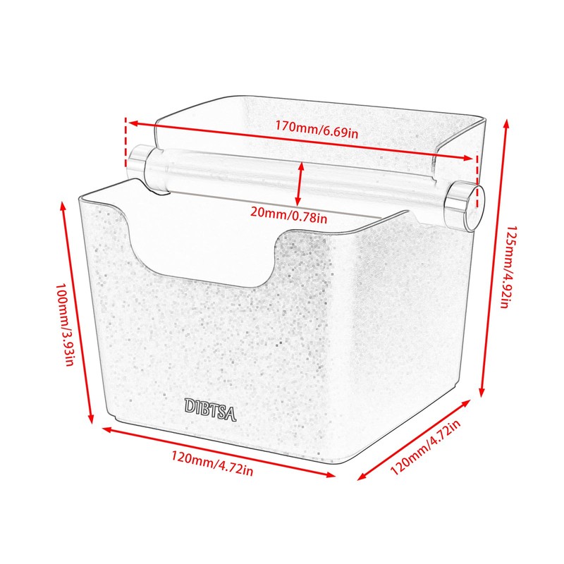 DIBTSA Knock Box Espresso, Stainless Steel Knock Box for Coffee