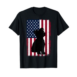Yorkie American Flag Patriotic 4th Of July Yorkshire Terrier T-Shirt for Women Men