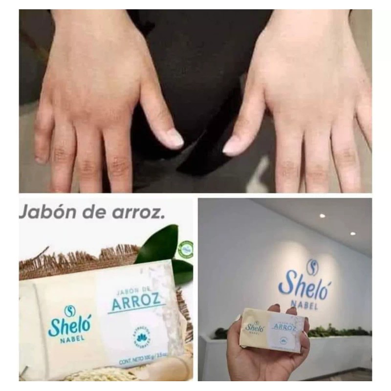 Sheló Nabel Jabón De Arroz Unificar Tono De Piel Shelo