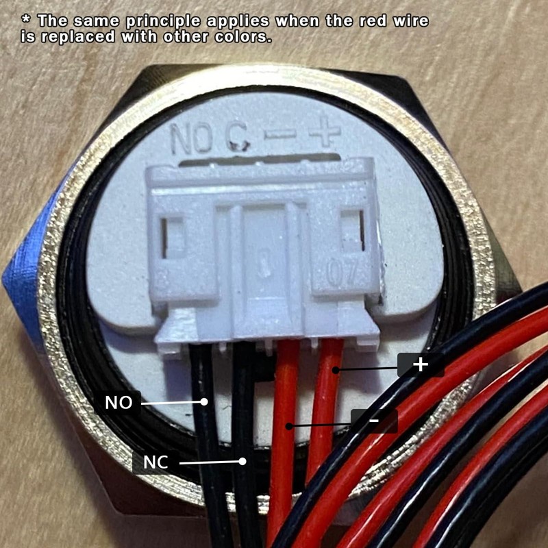 FILN 1 pcs 19MM (3/4'') Momentary Pushbutton Switch Metal Stainless