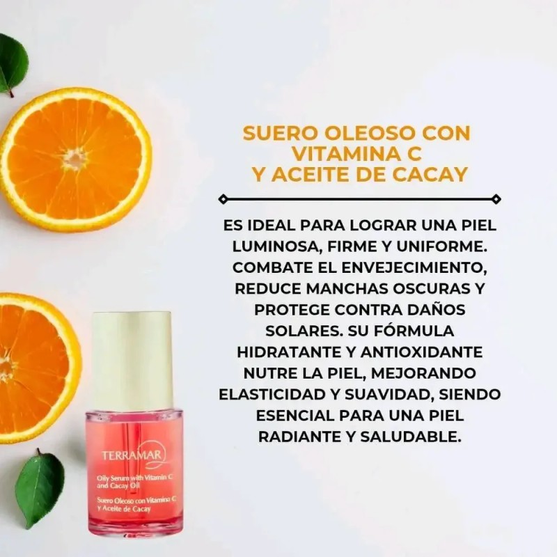 Suero Facial Con Vitamina C Y Aceite De Cacay Terramar