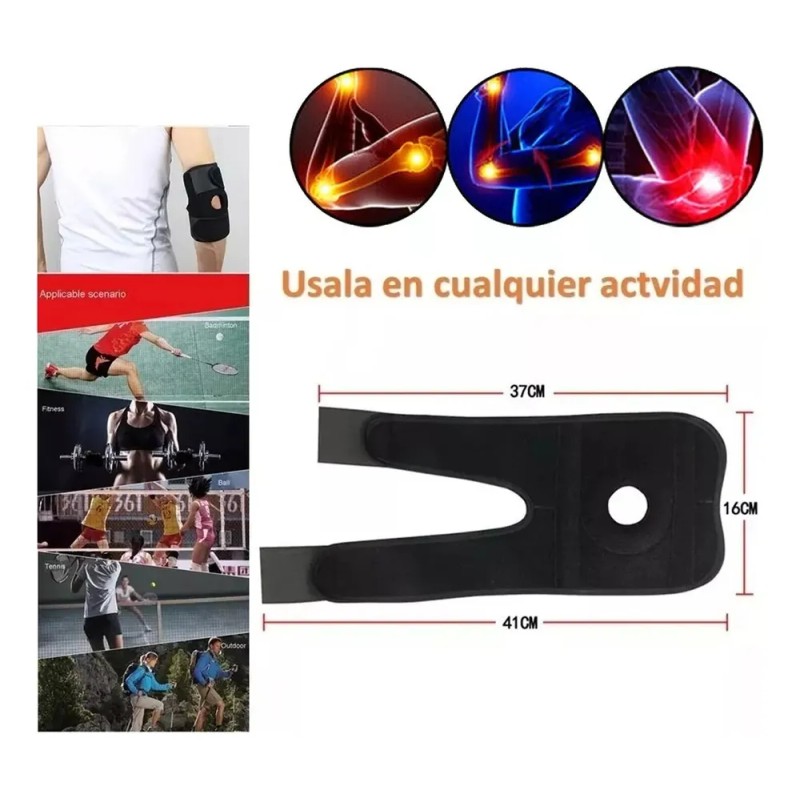 Par Coderas Elastica Compresión Deporte Proteccion Gym Pesas