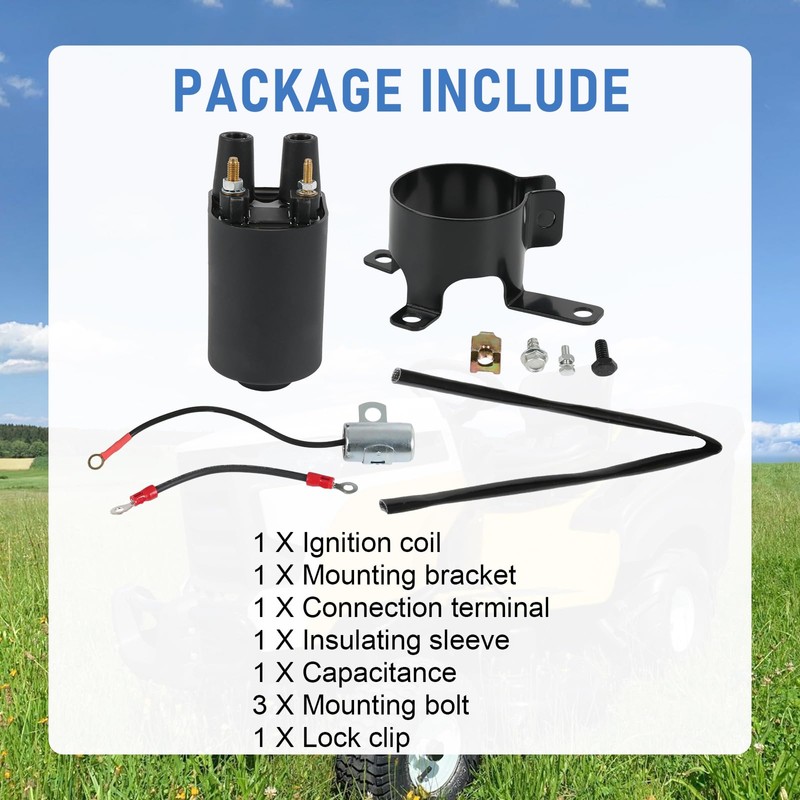 RADHLBNIU 166-0772 Ignition Coil Compatible with Onan Points BF B43