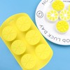 YIMINGMOLD Fruit Shaped Silicone Molds 6 Cavity Lemon Chocolate Mold