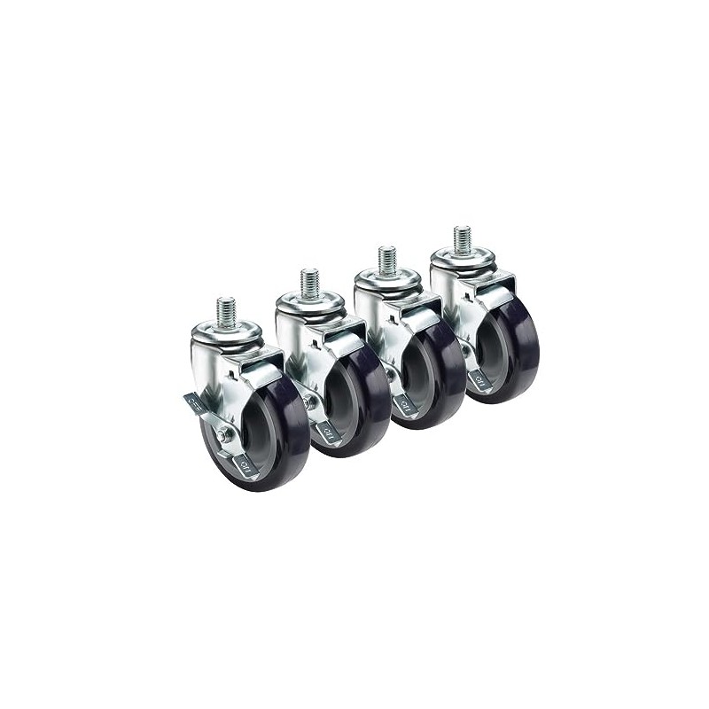 Krowne 28-147S Krowne Heavy Duty 3/4"-10 Threaded Stem Caster, Swivel