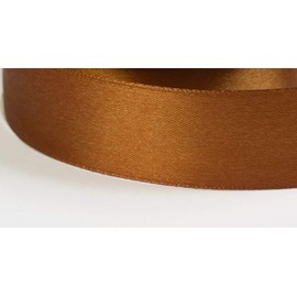 Jajasio Satin Ribbon 30 Yard Roll, 18 mm Wide, Choice of 50 Colours/Colour: 09 - Copper, Gift Ribbon, Ribbon