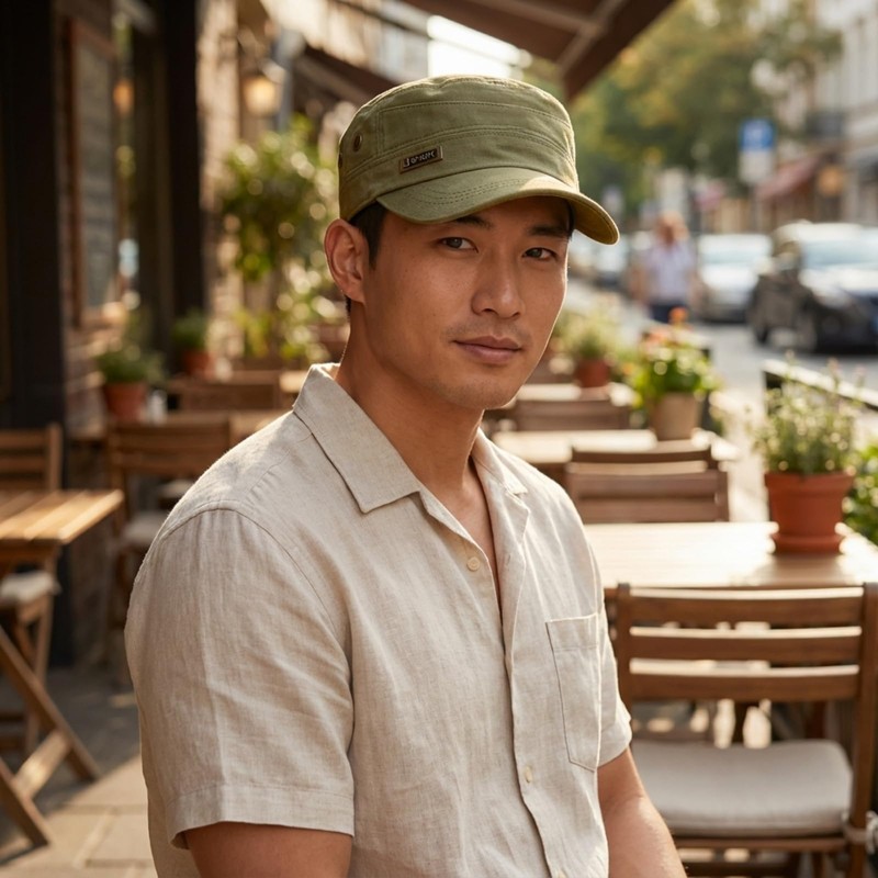 RUNQIU Men's Hat, Work Cap, Outdoors, Beautiful Silhouette, UV Protection,