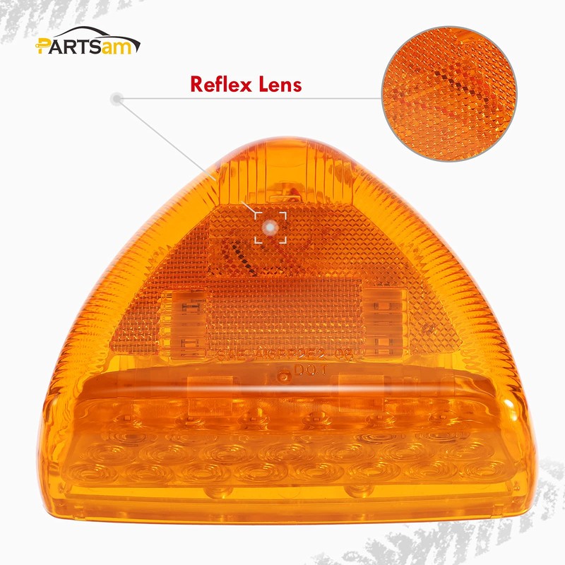 Partsam 2Pcs Amber 31 LED Headlight Turn Signal Front Park
