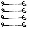 Yaku Nita Tsu 4-Piece Set of Lantern Hangers for Poles