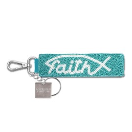 Southern Couture Novelty Beaded Keychain Accessory For House and Car Keys Faith