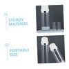 Outanaya 4pcs Airless Pump Dispenser Durable Transparent Lotion Travel Bottles