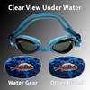 Water Gear Razor Swim Goggles Smoke/Blue