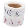 CAXUSD 2 Rolls Thank You Stickers Creative Flower Decals for