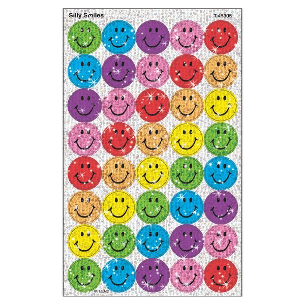 Trend SuperSpots Stickers Silly Smiles T-46305 Reward Stickers Smile Colorful 160 Pieces