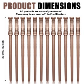 GBKDQQ Pack of 12 Magic Wand Pencils, Natural Wooden Multifunctional Pencil Wand Pens for Magic Theme Parties, Gifts Decoration, Theme Party Decoration, Birthday Gifts