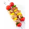 KitchenCraft Flat Kebab Skewers, Stainless Steel, Set of 6 Reusable