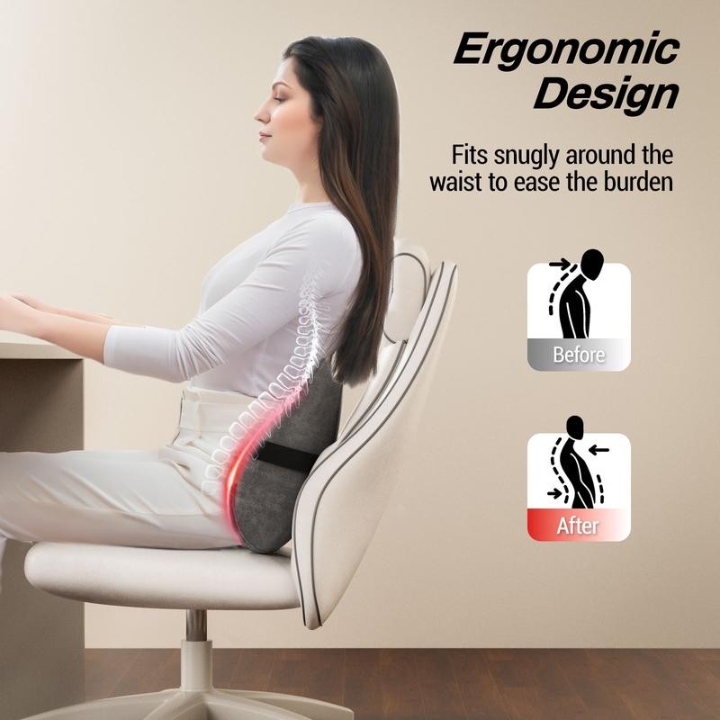 MERACH Portable Heated Back and Neck Massage Deep Tissue Massage