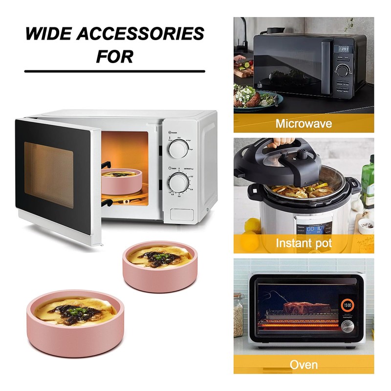 Silicone Microwave Egg Cooker, 3 Pack Air Fryer Egg Molds