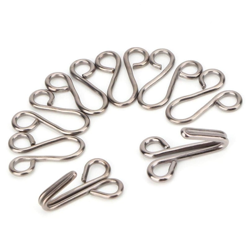 Pack of 10 Sewing Hooks and Eye Closure, Replacement for