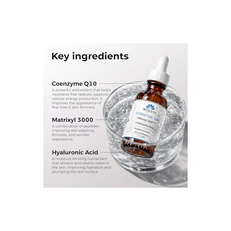 Coenzyme Q10 Serum with Hyaluronic Acid 1 oz