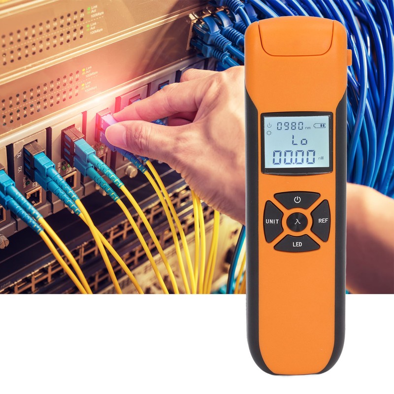 Optical Fiber Power Meter 800 to 1700 Nm Portable Auto