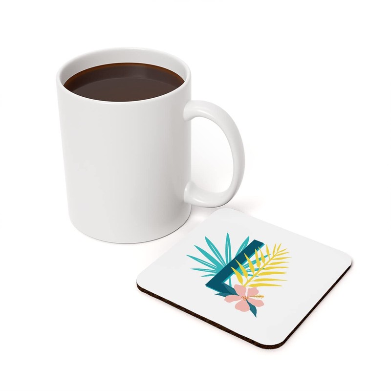 Cork Coasters - L Lara Lea Lola Letter First Name