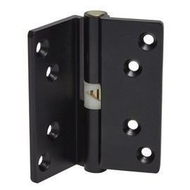 Cranked Rise and Fall Cubicle Door Hinges in Matte Black - Right Handed