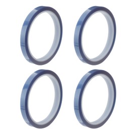 VILLFUL 4 Rolls Heavy Duty Double Sided Black Heat Resistant Tape Htv Transfer Thermal High Temp