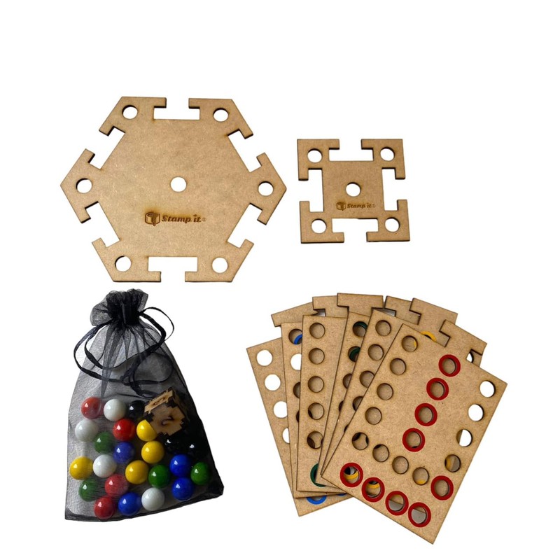 Stamp it Juego no te enojes de Madera 4 y