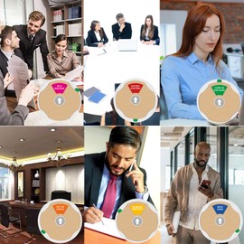 Office Door Sign, Do Not Disturb/Come in Welcome/Out of Office/In a Meeting/Back Soon/Working Remotely 6 Options, Rotating Privacy Door Sign 6 inch