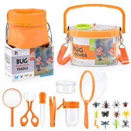 Growithu Bug Hunting Kit für Kinder: 23 PCS Bug Catcher für Kinder Outdoor Explorer Spielzeug für 3 4 5 6 7 Jahre alt