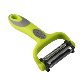 QitinDasen 3 in 1 Vegetable Peeler, Multifunction Fruit Peeler, Y Peeler Swivel Peeler, with 3 Rotatable Stainless-Steel Blades: Serrated, Straight and Julienne Blades