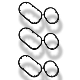 26345-3LAA0 Engine Oil Filter Housing Gasket (3 Pk) Fit for Kia Sedona 2019-2021 Series Vicenza 2017-2020 Series s Hyundai Genesis 2014-2016 Series and Genesis Paliside 2020-2023 Series