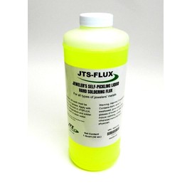 JTS-FLUX Self Pickling Flux for Precious Metals Gold Silver Jewelry and Hard Soldering 32oz / A soldering flux for use with Silver, Gold, Platinum, or other metals with high melting points - USA