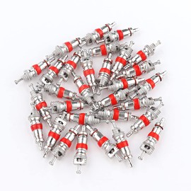 30PCS Car Tire Valve Stem Cores,Universal Tire Valve Tools for Car Truck SUV Motorcycle HVAC,Nickel Plated Valve Core for Replacing Damaged Car Accessories