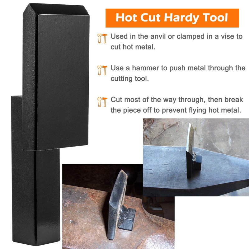 Blacksmith Anvil Forge Hardy Tool 3/4" Hot Cut Creasing Stake