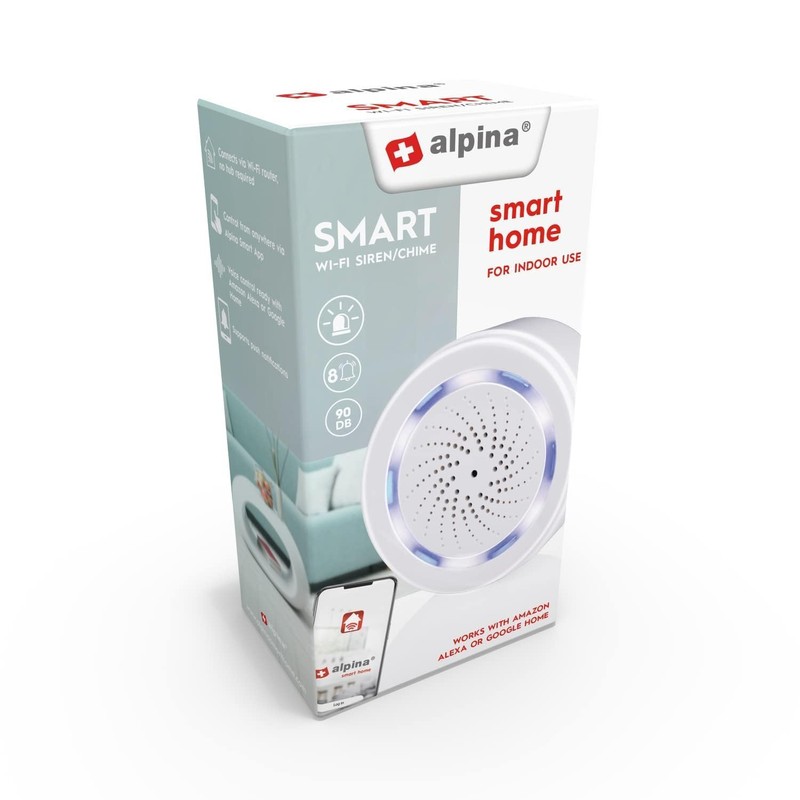 alpina Smart Home - Intelligent Siren - 90 dB -