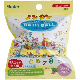 Skater SET1052-A Mascot Bath Salt, Set of 10, Bath Balls, Non-Tan, Bath Bombs