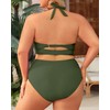 Tempt Me Women Plus Size Bikini High Waisted Swimsuits Mesh