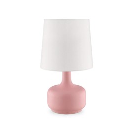 Ore International K-819PK Cheru Powder Mid-Century Modern Touch On Metal Table Lamp, Pink